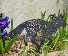 Floral Fox - Garden Stake 3d