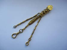 Victorian chatelaine - gold