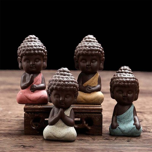 Mini buddha figurine hand - figurine,