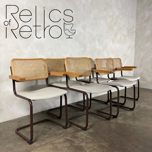 Six brown cesca cane rattan - six,