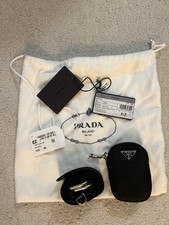 Black Prada belt with utility