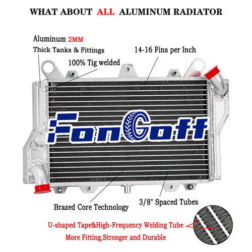 Aluminium cooler radiator for - radiator,