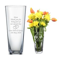 Personalised engraved vase , Wedding gifts,  Anniversary gifts, New home gifts