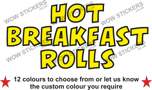 Catering trailer sticker - catering, hot