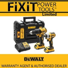 DeWalt DCK2059D2T 18V XR impact & Drill Driver Twin Pack 2 x 2Ah Li-Ion RW