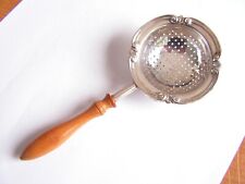RETRO VINTAGE SOLID SILVER TEA STRAINER 1972 6" 1/4 inches