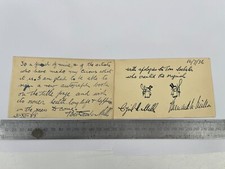 Hand Signed 1930s Bertram Mills Circus Autographs Bertram, Cyril & Bernard Mills