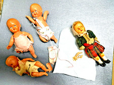 4x VINTAGE DAMAGED DOLLS