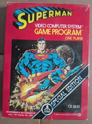 Atari 2600 superman - superman,, boxed