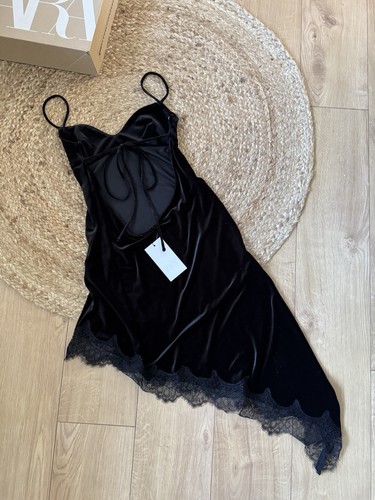 Zara black velvet lace - , mini