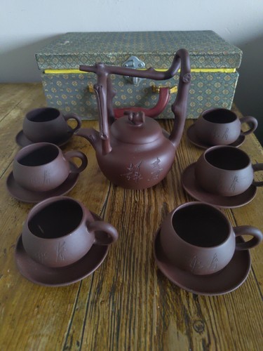 Vintage yixing zisha tea set - yixing,