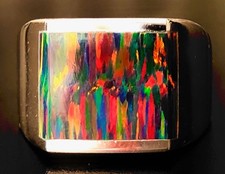 Size 8 Men s ring Black Opal