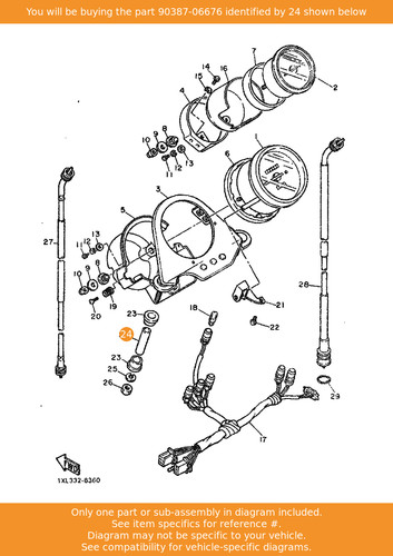 Yamaha collar 90387 - yamaha, oem