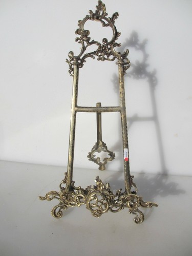 Brass easel picture stand - picture,