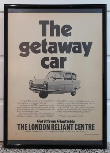 Framed original classic car - original,