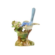 Crown Staffordshire, J T Jones, Blue Tit With Nest