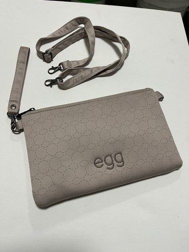 Egg feather geo small bag - small,