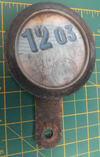Vintage motorcycle tax disc - tax,