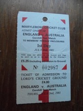 England v Australia Test