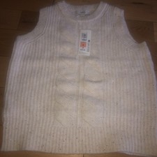 M & S CREAM GLITTERY SEQUIN