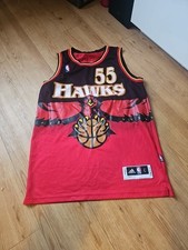 Adidas Atlanta Hawks Dikembe Mutombo #55 Swingman Jersey Mens Large