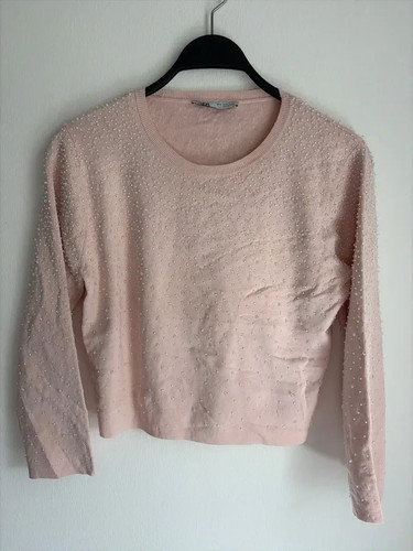 Zara pink embellished beaded - zara,