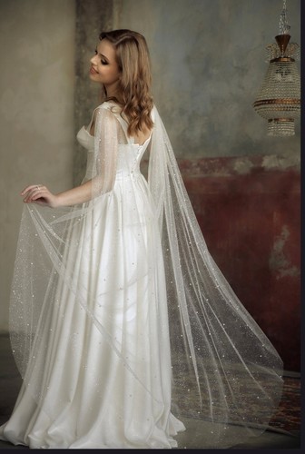 Bridal cape vail - vail, bride