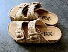  XTi Rattan, Wicker, Jute ~ Slip On Platform Sliders Sandal Shoes 36 uk 3