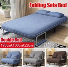 🔥Large Double Folding 2 Position Convertible Sleeper Armchair Chair Sofa Bed UK