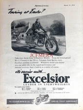 EXCELSIOR Range of Motor Cycles Vintage Advert : Original 1954 Print 671/25