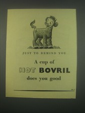 1949 Bovril Drink Ad - Just to