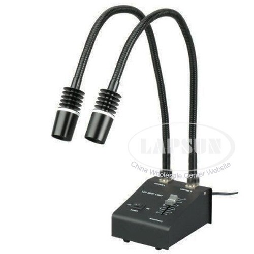 White dual led - dual, gooseneck