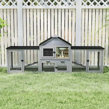 84Inches Wood Rabbit Hutch