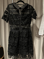 LAYERS PARIS Mesh and Lace Mini Dress