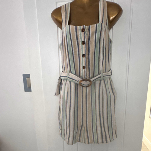 Ladies striped belted - f&f,