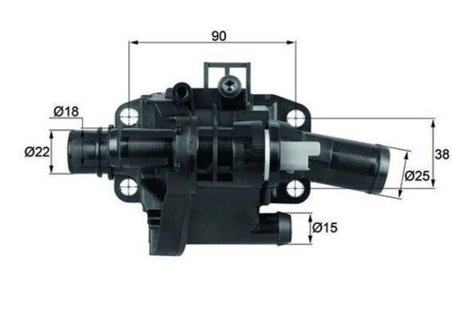 Engine thermostat mahle fits - thermostat,