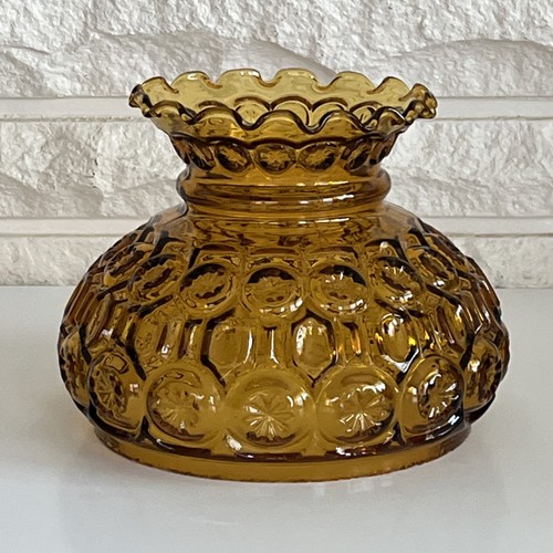 Vintage amber moon star - amber,