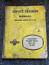 TJ & TK Service Manual X2 Bedford Transmission Propeller Shafts Rear Axle TS.507