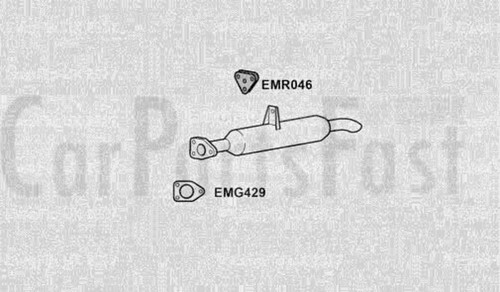 Excl6007 exhaust rear tail - excl6007,