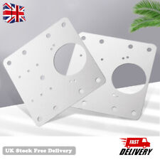 12 Kitchen Cupboard Door Hinge Repair Kit Plate and Fixing Screws Cabinet Hinges