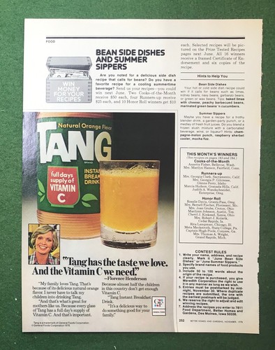 1970s magazine tang orange - 1970s,