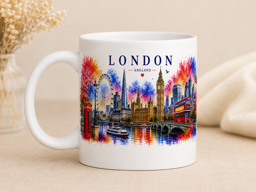 London mug colourful - mug, city
