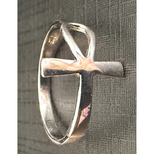 Sterling silver ankh - silver,