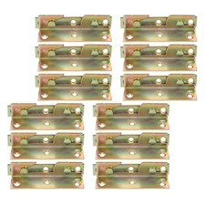 12 Pcs Metal Bed Rail Brackets
