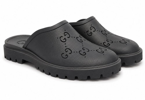 Gucci men rubber sandals - rubber,
