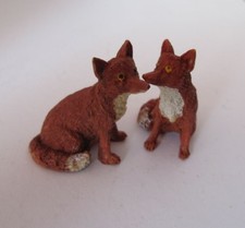 Dolls House Artisan foxes