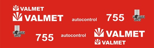 Valmet 755 tractor decal set - tractor,
