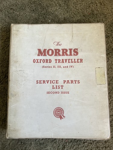 Morris oxford parts manual - morris,