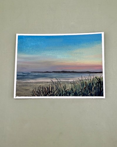 Aceo original mini sunset - aceo,