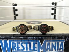 WWE ECW World Tag Team Championship Belts Wrestling Figure Accessory Mattel WWF